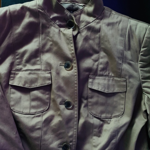 Anne Klein Iridescent Khaki Green Jacket - Picture 2 of 5